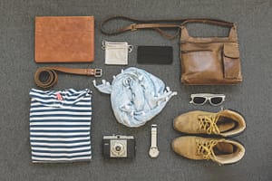 aerial view of daily clothings